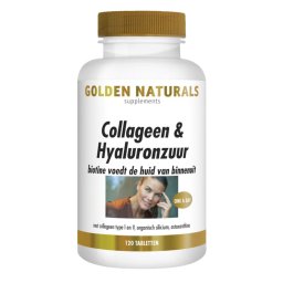 Golden Naturals Collageen & Hyaluronzuur Tabletten