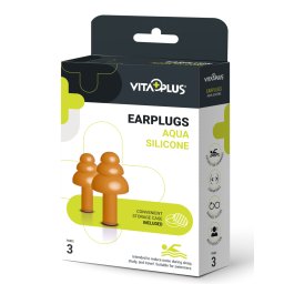 Vitaplus Earplugs Aqua Silicone