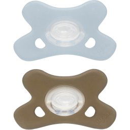 Difrax Fopspeen Natural Siliconen 0-6 Maanden Ice/Clay