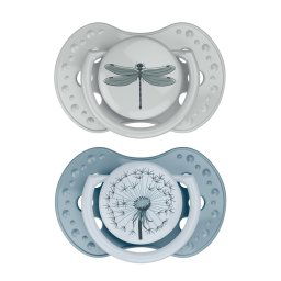 Difrax LOVI Dynamic Pacifier 18+ Months Botanic Blue Green - Fopspeen