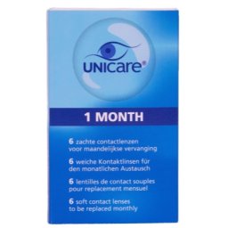 Unicare 1 Month 6 Zachte Contactlenzen -4.75