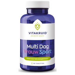 Vitakruid Multi Dag Vrouw Sport 100% Vegan 90