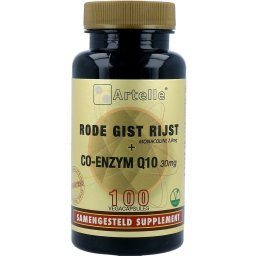 Artelle Rode Gist Rijst Co Enzym Q10 Vegacapsules