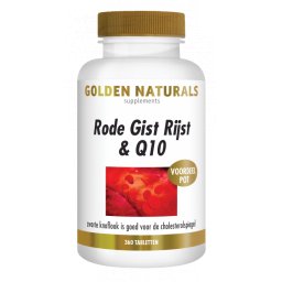 Golden Naturals Rode Gist Rijst & Q10 Tabletten