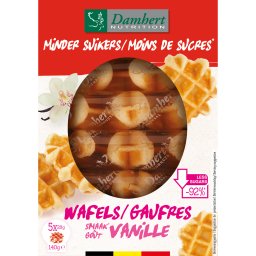 Damhert Minder Suikers Wafels Vanille