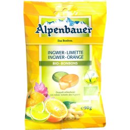 Alpenbauer Gember-Sinaasappel-limoen Bonbons