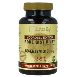 Artelle Rode Gist Rijst Co-Enzym Q10 Vegacapsules