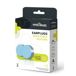 Vitaplus Earplugs Mouldable Silicone