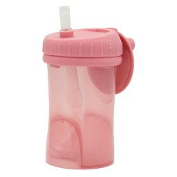 Difrax Cup with Straw Non Spill Raspberry