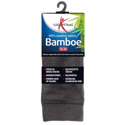 Lucovitaal Bamboe Sokken Antraciet 35-38