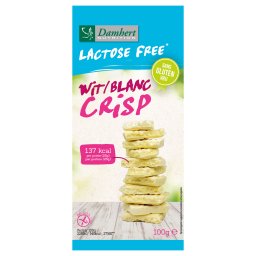 Damhert Lactose- en Glutenvrij Chocoladetablet Wit Crisp
