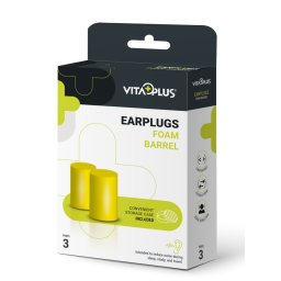 Vitaplus Earplugs Foam Barrel