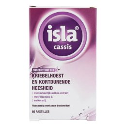 Isla Cassis Keelpastilles - bij kriebelhoest en kortdurende heesheid