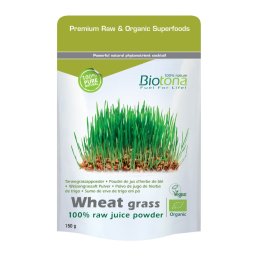 Biotona Wheat Grass 100% Raw Powder