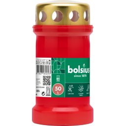 Bolsius Graflicht Rood Met Deksel Nr3