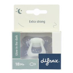 Difrax Fopspeen Natural 18+ Maanden - Glow in the Dark
