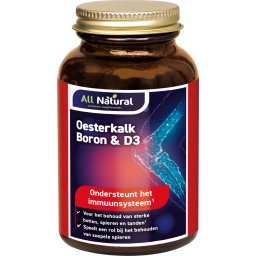 All Natural Oesterkalk, Boron & D3 Tabletten