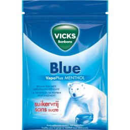 Vicks Blue Zak Suikervrij 72gr