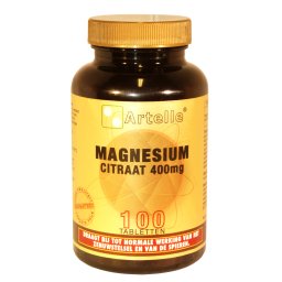 Artelle Magnesium Citraat 400mg Tabletten 100st
