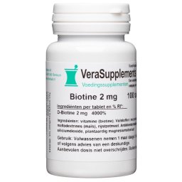 VeraSupplements Biotine 2 mg Tabletten