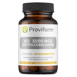 Proviform B12 5000mcg Methylcobalamine Zuigtabletten