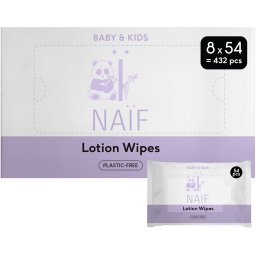Naif Baby & Kids Lotion Billendoekjes Voordeelverpakking