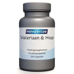 Nova Vitae Valeriaan & Hop Capsules 200st