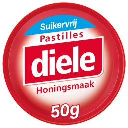 Diele Pastilles Rood Honing Suikervrij
