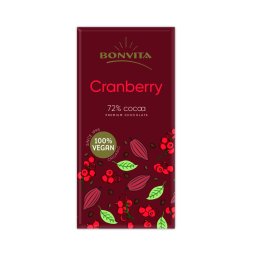 BonVita Premium Dark Chocolate Cranberry
