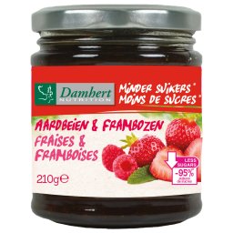 Damhert Low Carb Confituur framboos/aardbei