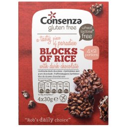 Consenza Rijstblokken met Pure Chocolade