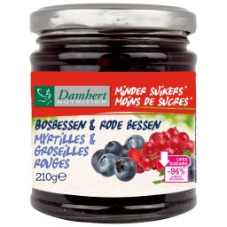 Damhert Low Carb Confituur bosbessen & rode bessen
