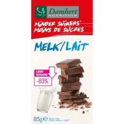Damhert Minder Suikers Chocoladetablet Melk