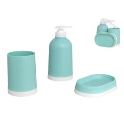 Klassieke Badset 3 delig voor in de badkamer Turquoise