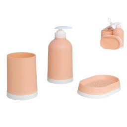 Klassieke Badset 3 delig voor in de badkamer Zalmkleur