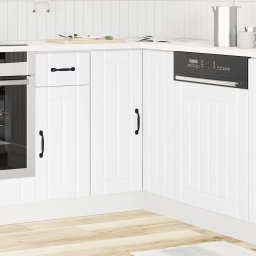vidaXL Keuken hoekonderkast Lucca bewerkt hout wit