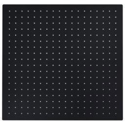 vidaXL Regendouchekop vierkant 50x50 cm roestvrij staal zwart