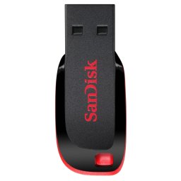 SanDisk Cruzer Blade 128GB USB-sticks Zwart