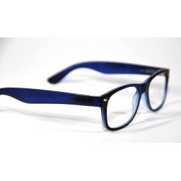 Melleson Optics Leesbril Wayfarer Mat Blauw +1.00