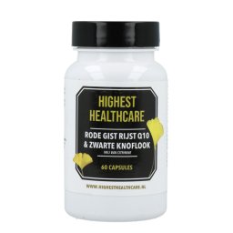 Highest Healthcare Rode Rijst Q10 & Zwarte Knoflook Capsules