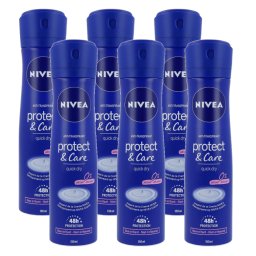 Nivea Protect & Care Anti-Transpirant Quick Dry 0% Alcohol Voordeelverpakking