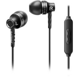 Philips SHE9105 - In-ear oordopjes - Zwart Aluminium oordopjes met stevige kabel