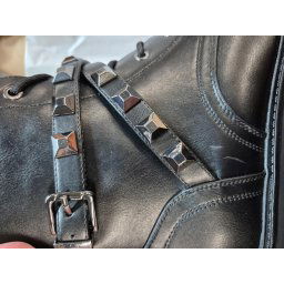 Guess - maat 40- Vaida Dames Veterboots-Laarzen - Zwart - Leder