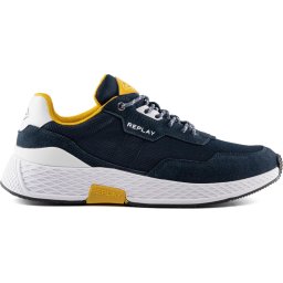 Replay - maat 44- Classic Check Heren Sneaker - Blauw
