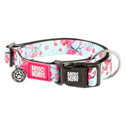 Max & Molly Smart ID Halsband Cherry Bloom M: 34-55 cm halsomvang hond
