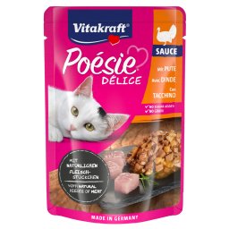 23x85g Vitakraft Poésie Délice kalkoen natvoer voor katten