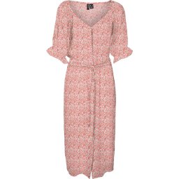 VERO MODA - Maat S - VMRANI 2/4 CALF SHIRT DRESS WVN LCS Dames Jurk