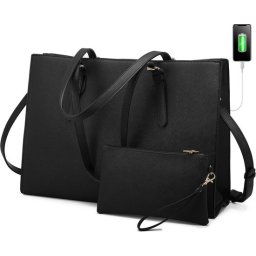 Elegante Tweedelige Dames Handtassen set met een laptop vak voor 15,6 inch Laptops - Laptoptas voor