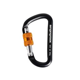 SINGING ROCK Mini D Screw black - Karabiner