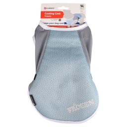 Flamingo Fronzen hondenjas, blauw/grijs maat S: 30cm ruglengte hond